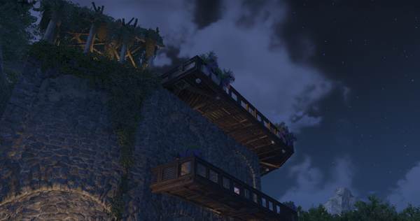 A view of the Chill Vibes guild house in Elder Scrolls Online